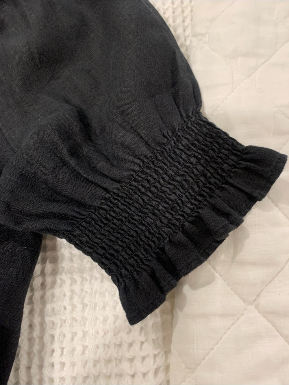J Crew black linen shirt - Picture 2 of 5